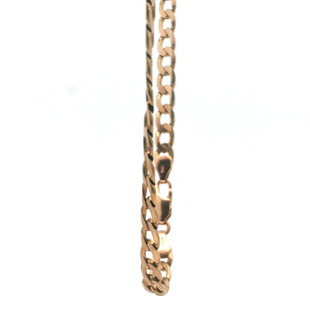 18" - Pre Owned - 9ct - Flat Curb Chain - ( 24.23g ) - Goldbank Jewellers