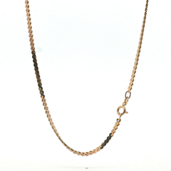 19" - Pre Owned - 9ct - Scroll Link Chain - ( 9.33g ) - Goldbank Jewellers