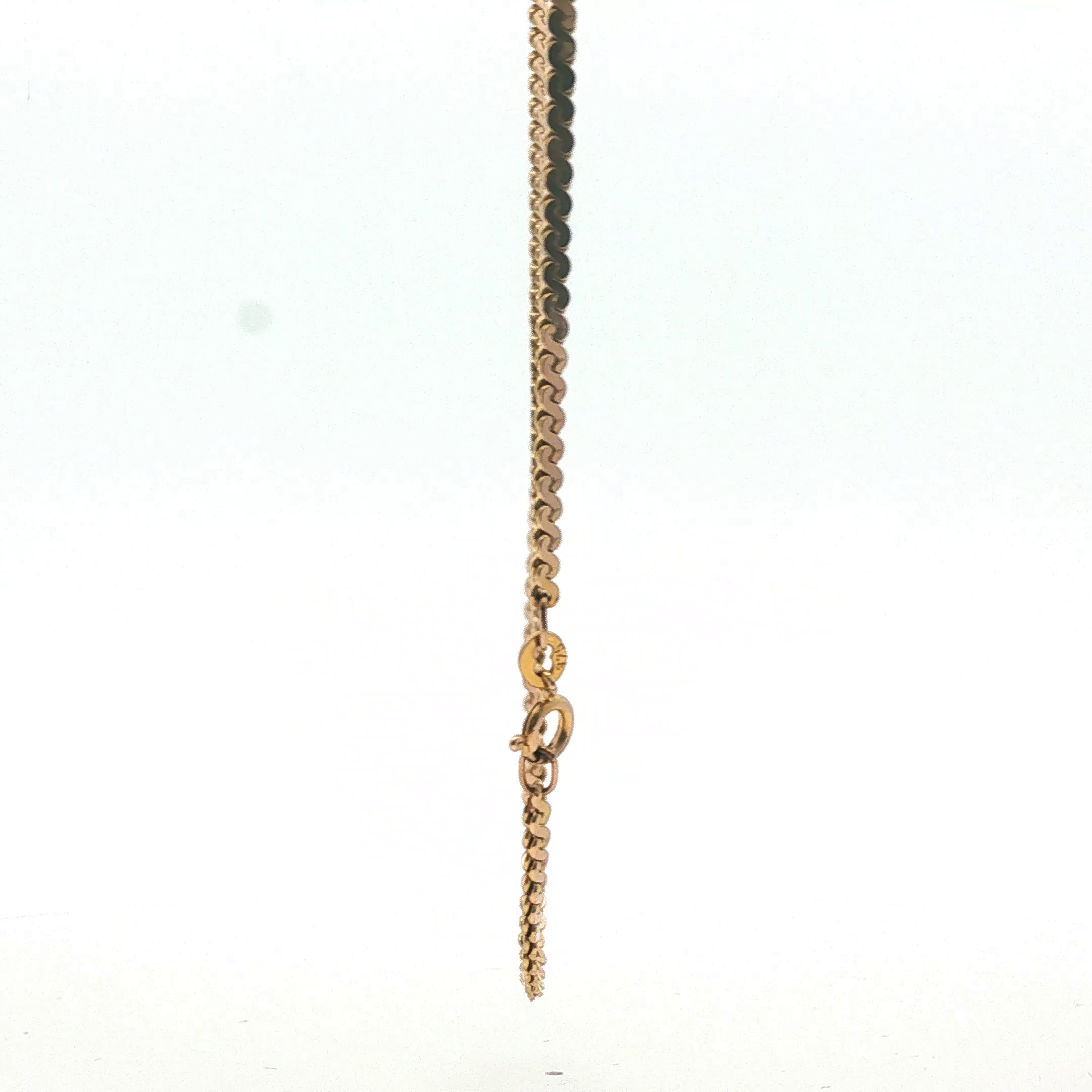 19" - Pre Owned - 9ct - Scroll Link Chain - ( 9.33g ) - Goldbank Jewellers