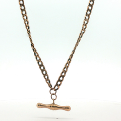 23" - Pre Owned - 9ct - Rose Gold T-Bar Curb Chain - ( 9.15g )