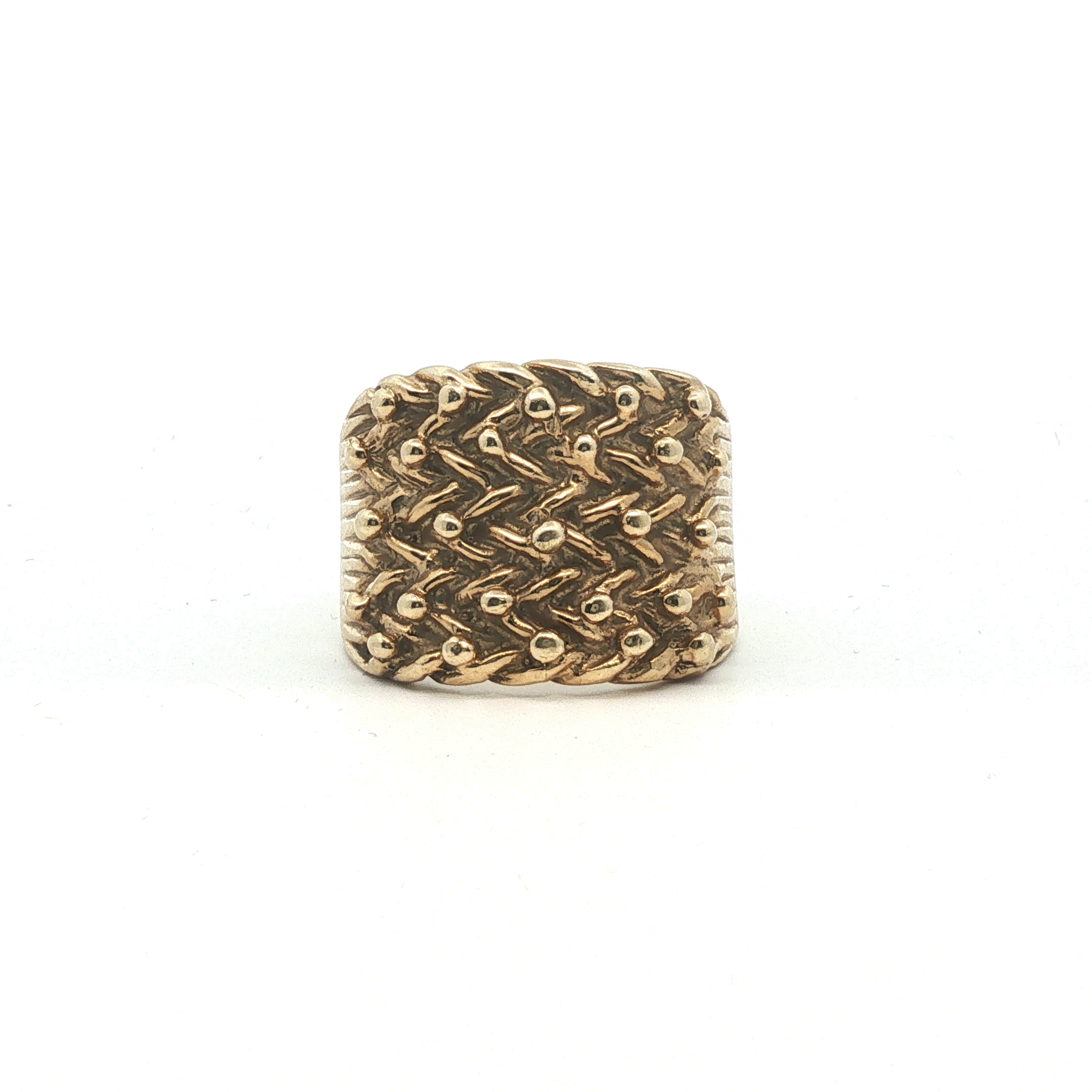 Size Y1/2 - Pre Owned - 9ct - 5 Row Keeper Ring - ( 12.03g ) - Goldbank Jewellers
