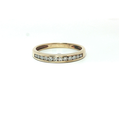 Diamond Half Eternity Ring – 0.35ct G/SI1 Round Brilliant Diamonds – 9ct Yellow Gold