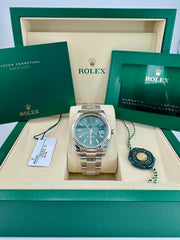 Pre Owned - Rolex Datejust 41 – Mint Green Dial – 126334 (2026 ) - 41mm - Full Set