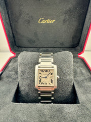 Pre Owned - Cartier Tank Francaise - 2465 - 30mm x 25mm - Box And Watch Only - Goldbank Jewellers