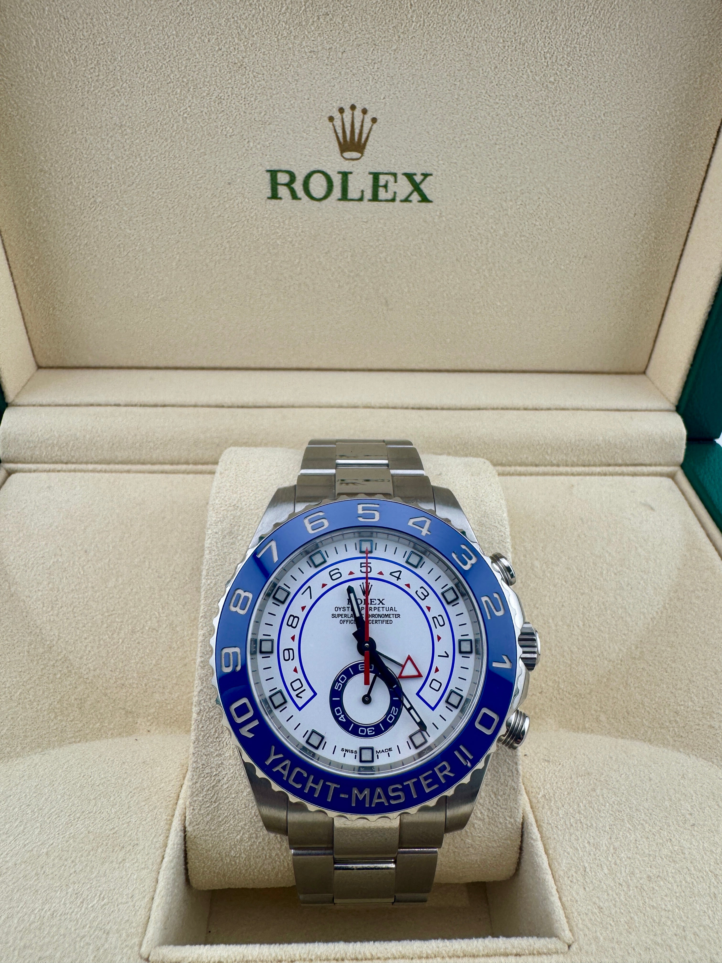 Pre Owned - Rolex Yachtmaster II - 116680- 2016 - 44MM -  Box And Papers - Goldbank Jewellers