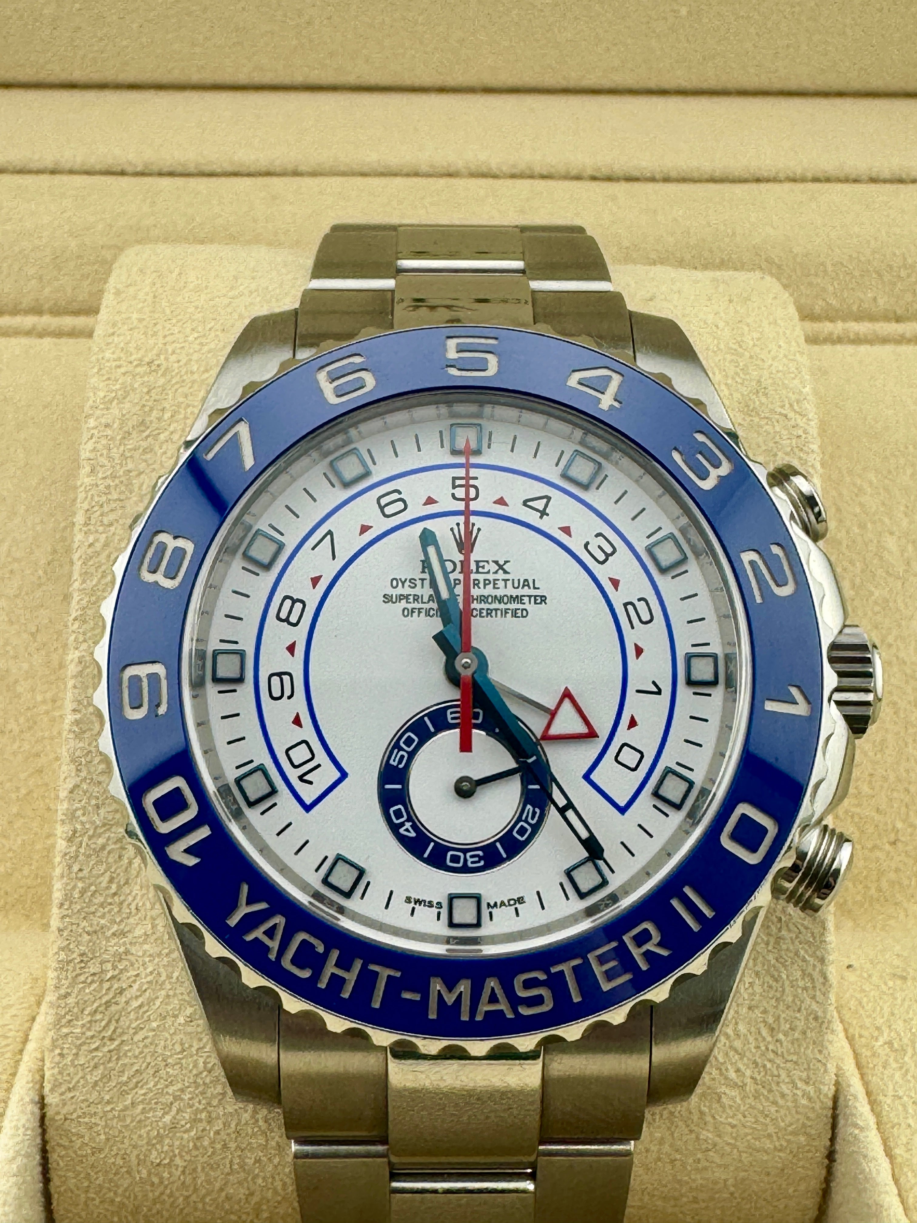 Pre Owned - Rolex Yachtmaster II - 116680- 2016 - 44MM -  Box And Papers - Goldbank Jewellers