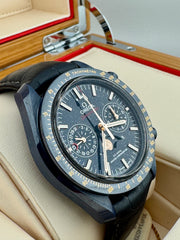 Pre Owned - Omega Speedmaster " Blue Side Of The Moon " - 2019 - Full Set