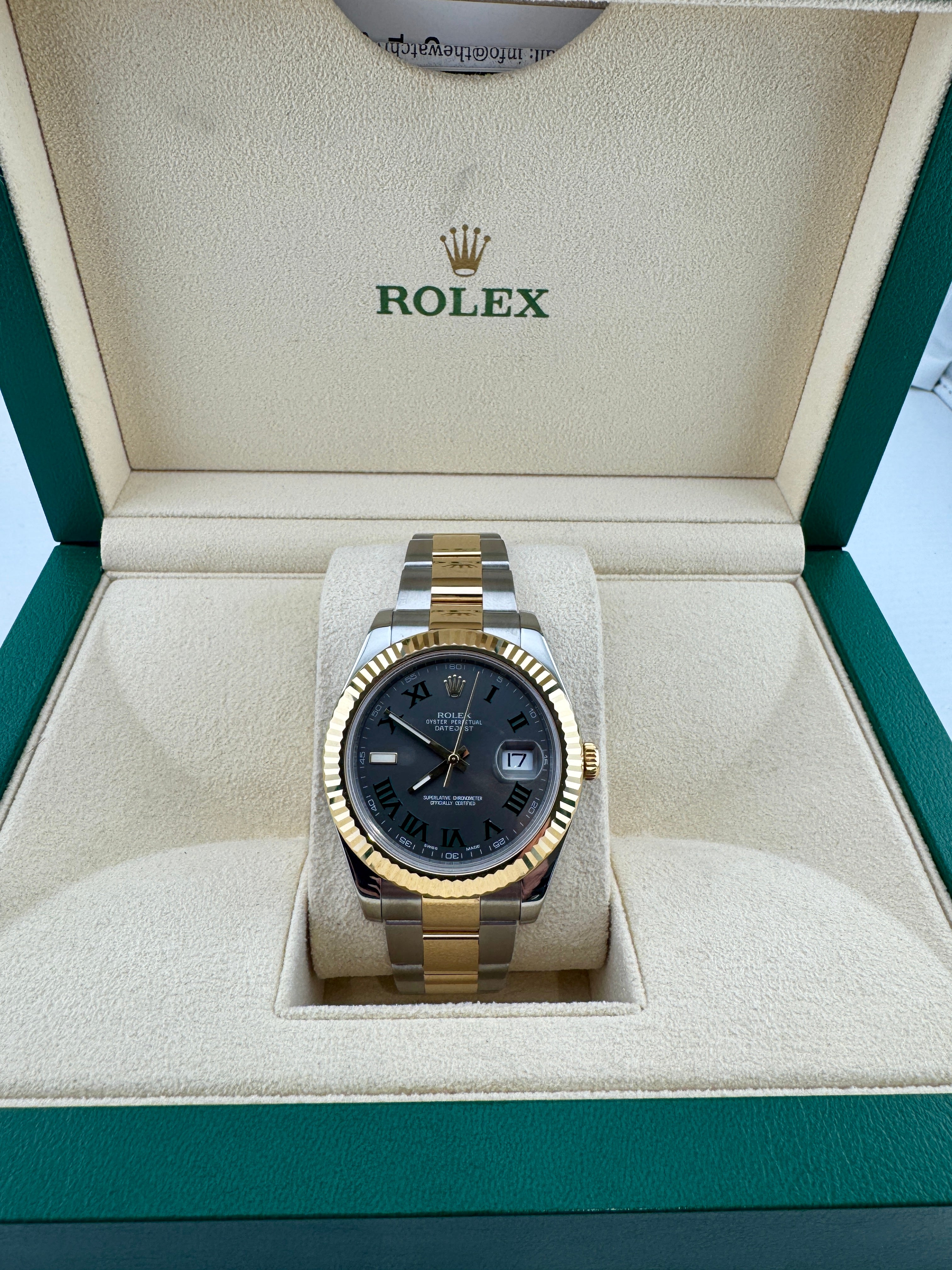 Pre Owned - Rolex Datejust - Wimbledon Dial - 41mm - 116333 - 2010 - Box And Papers - Goldbank Jewellers