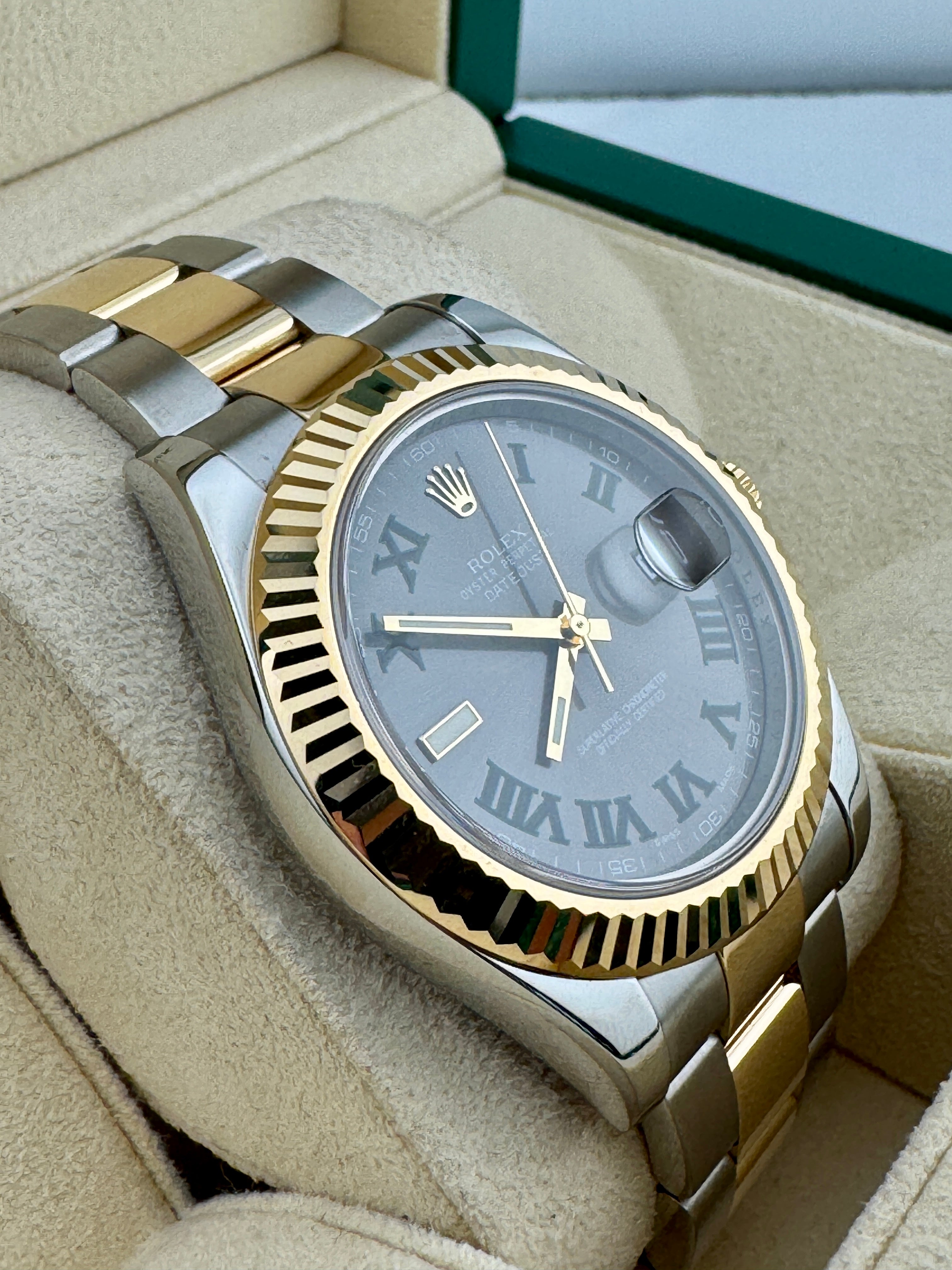 Pre Owned - Rolex Datejust - Wimbledon Dial - 41mm - 116333 - 2010 - Box And Papers - Goldbank Jewellers