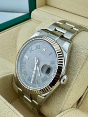 Pre Owned - Rolex Datejust - Wimbledon Dial - 126334 - 41mm - 2019 - Box And Papers - Goldbank Jewellers