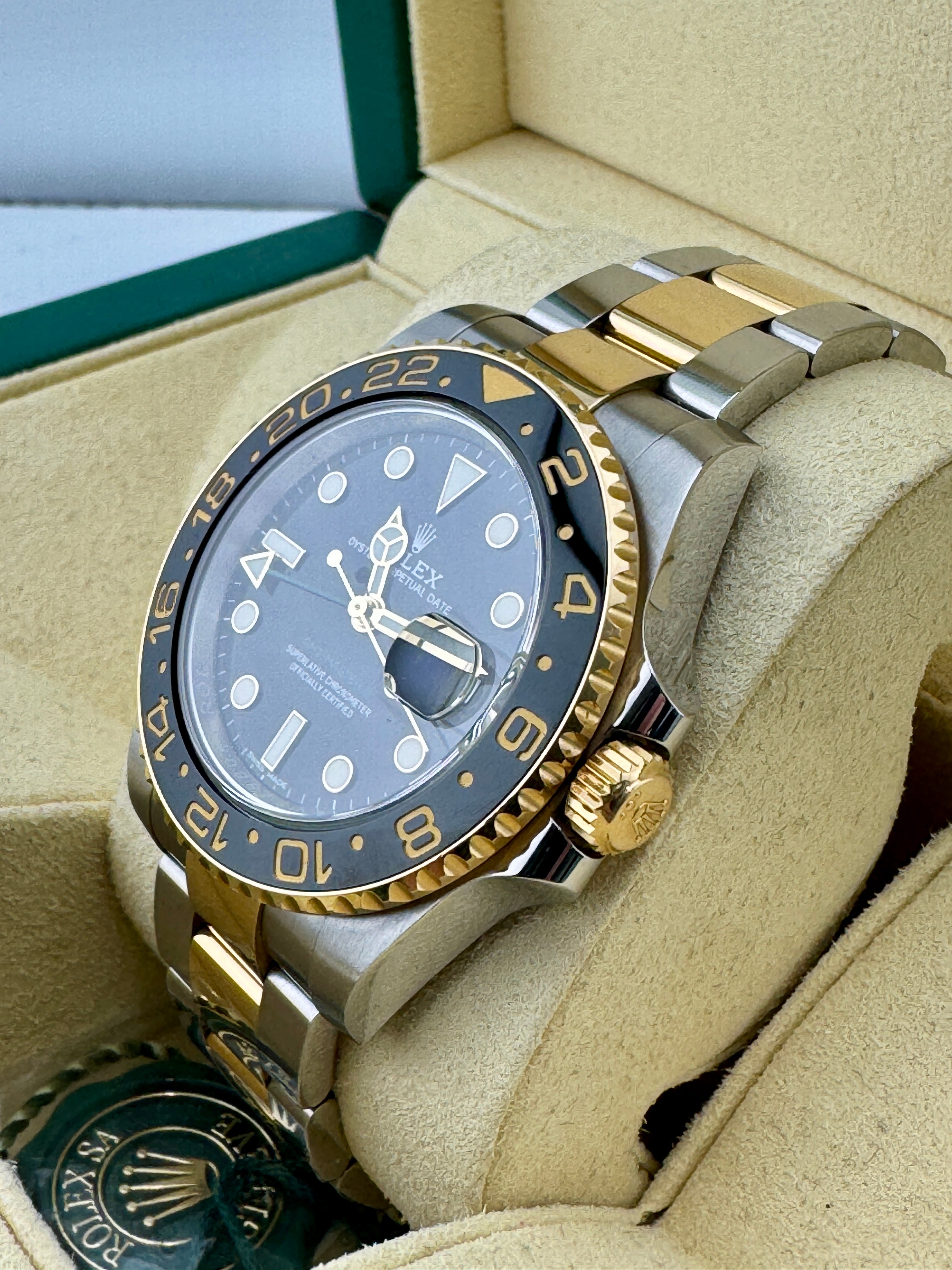 Pre Owned - Rolex GMT Master II - 116713LN - 2018 - Box And Papers - Goldbank Jewellers