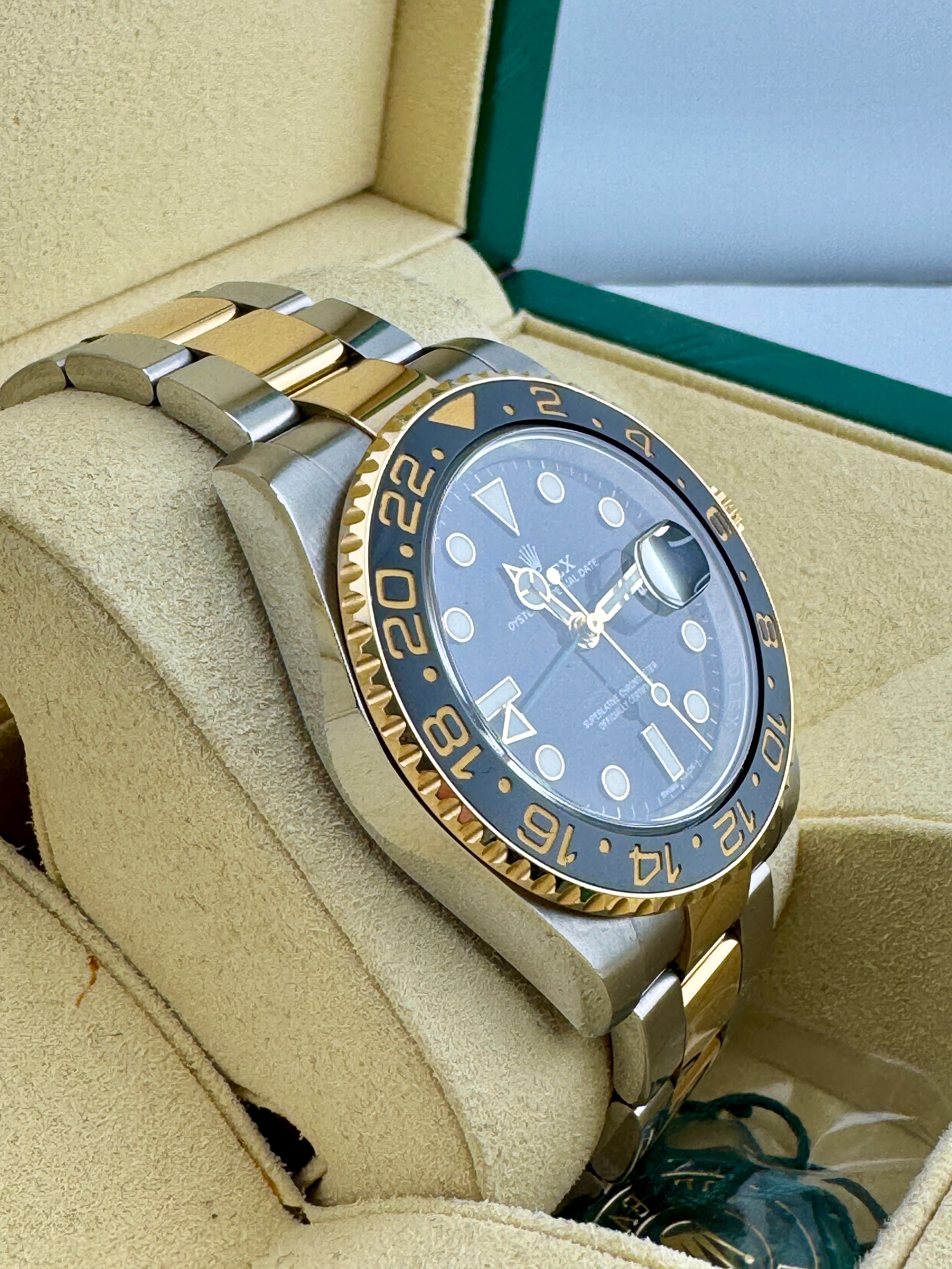 Pre Owned - Rolex GMT Master II - 116713LN - 2018 - Box And Papers - Goldbank Jewellers