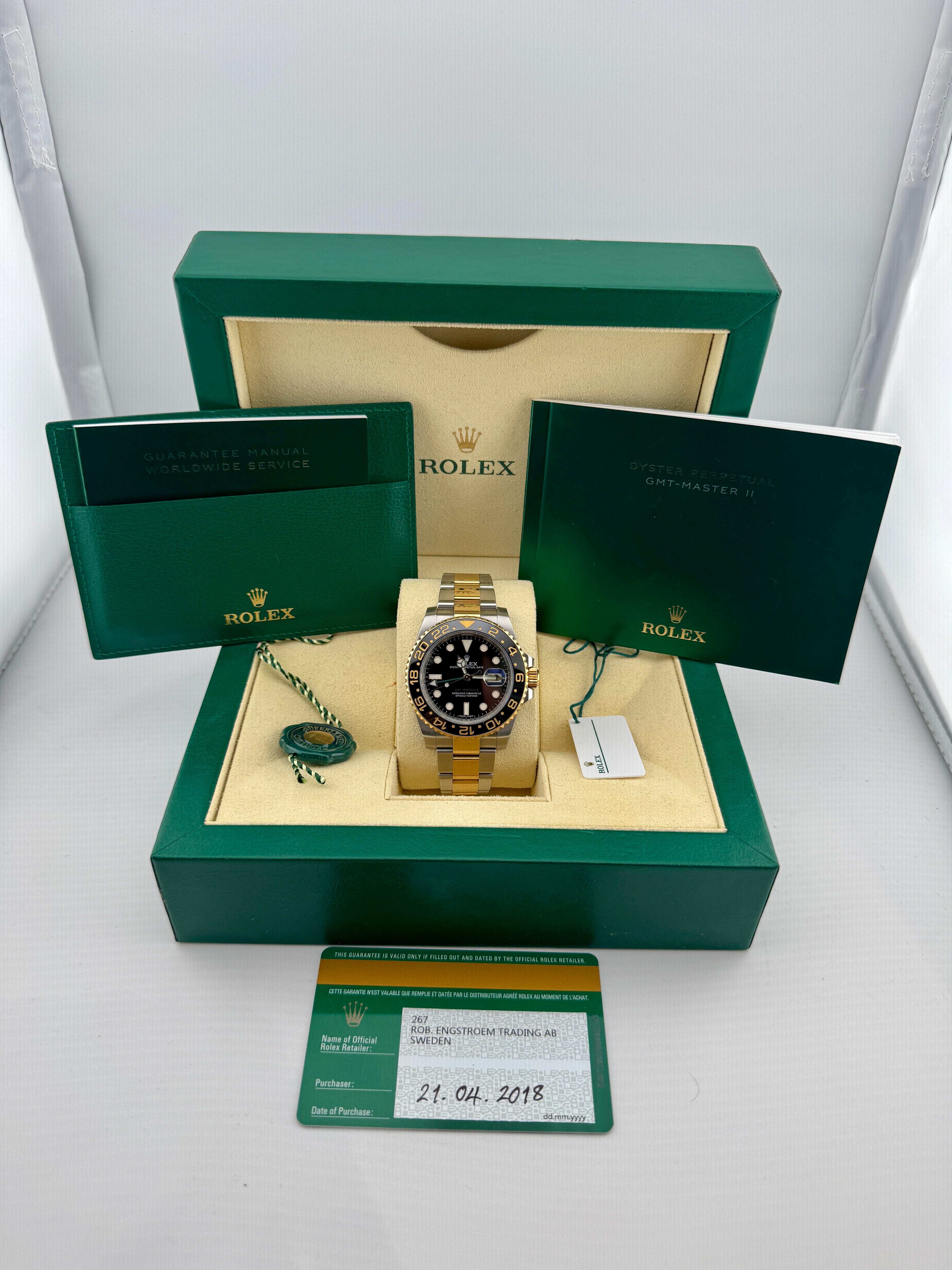 Pre Owned - Rolex GMT Master II - 116713LN - 2018 - Box And Papers - Goldbank Jewellers