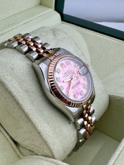 Pre Owned - Rolex DateJust - 26mm - 179171 - Factory Diamond Pink Dial - 2013