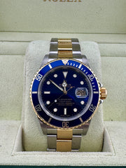 Pre Owned - Rolex Submariner " Blusey " - 16613 - 2007 - 40mm - Box And Papers