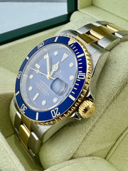 Pre Owned - Rolex Submariner " Blusey " - 16613 - 2007 - 40mm - Box And Papers