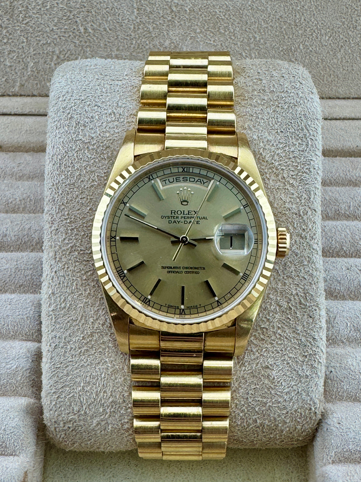 Pre Owned - Rolex DayDate - 36mm - 18238 - 1995 - Box And Papers