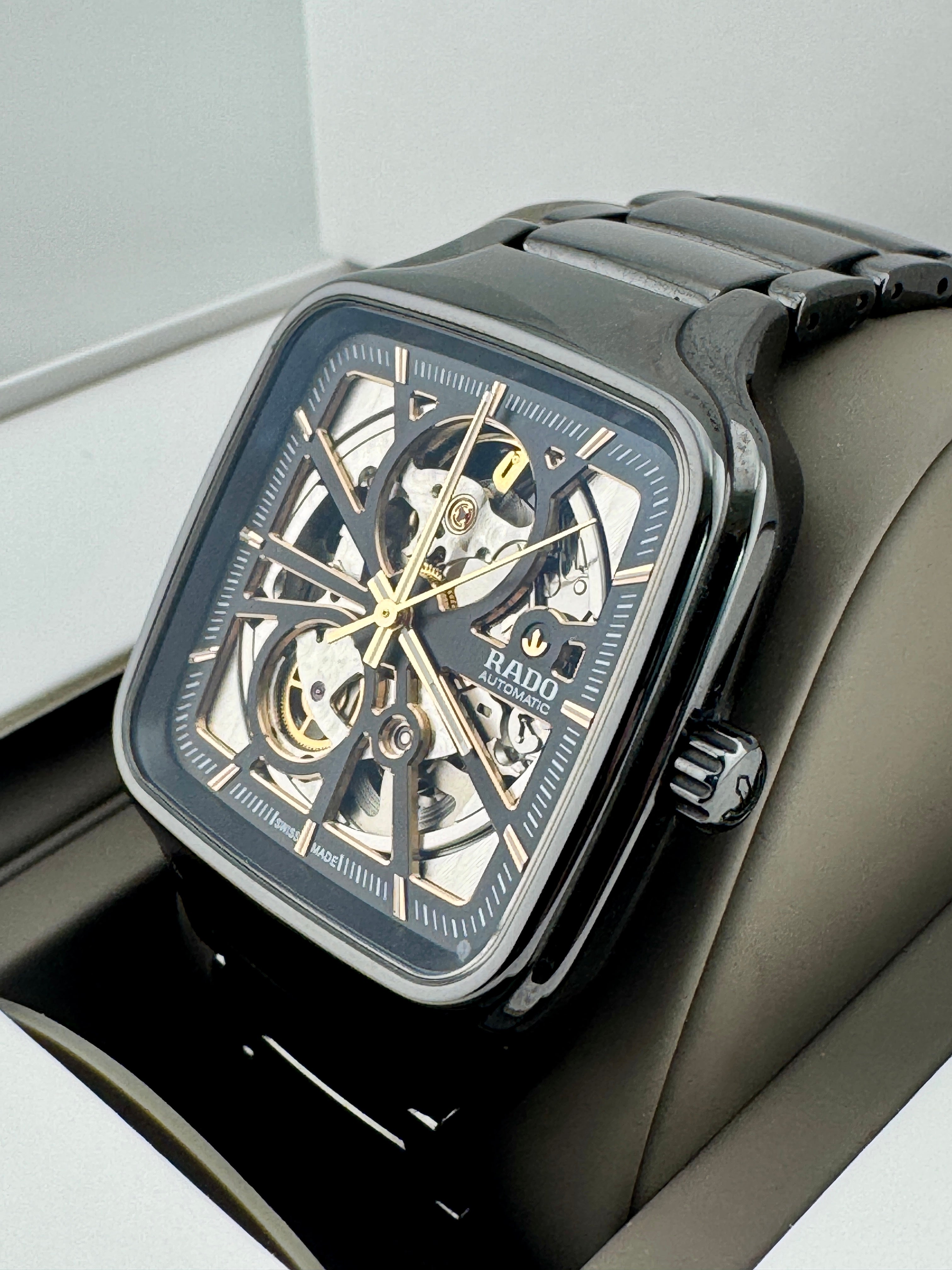 Pre Owned - Rado True Square Automatic Open Heart – R27086162 - 2022 - 38mm - Full Set - Goldbank Jewellers