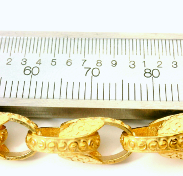 6.5" New 9CT Tulip Bracelet (13g)