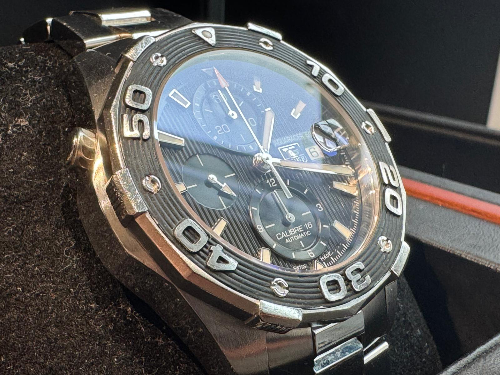 TAG Heuer Aquaracer 500m Chronograph – CAJ2110 – 46mm – 2012 – Box & Papers - Goldbank Jewellers