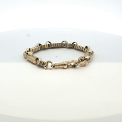 7" - Pre Owned - 9ct - Star And Bar Bracelet - ( 18.38g )