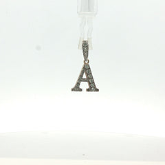 1" - Pre Owned - 9ct - Stone Set Letter A Pendant - ( 2.19g )