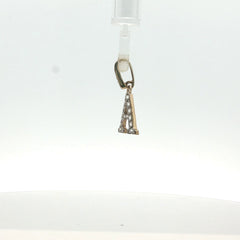 1" - Pre Owned - 9ct - Stone Set Letter A Pendant - ( 2.19g )