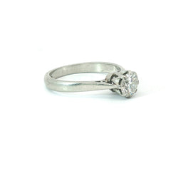 Platinum Round Brilliant Diamond Solitaire Ring – 0.75ct