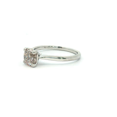 1.00ct Natural Diamond Platinum Four-Claw Cathedral Solitaire Ring