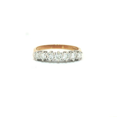 18ct Yellow Gold 0.70ct Seven-Stone Diamond Eternity Ring