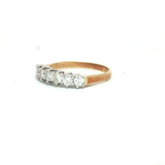18ct Yellow Gold 0.70ct Seven-Stone Diamond Eternity Ring