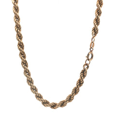 9ct - Pre Owned - Rope Chain - 18" - ( 8.86g )