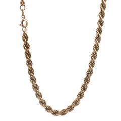9ct- Pre Owned - Rope Chain - 18" - (11.90g) - Goldbank Jewellers