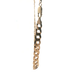 9ct - Pre Owned - Flat Curb Chain - 20" - ( 23.13g )