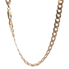9ct - Pre Owned - Flat Curb Chain - 20" - ( 23.13g )