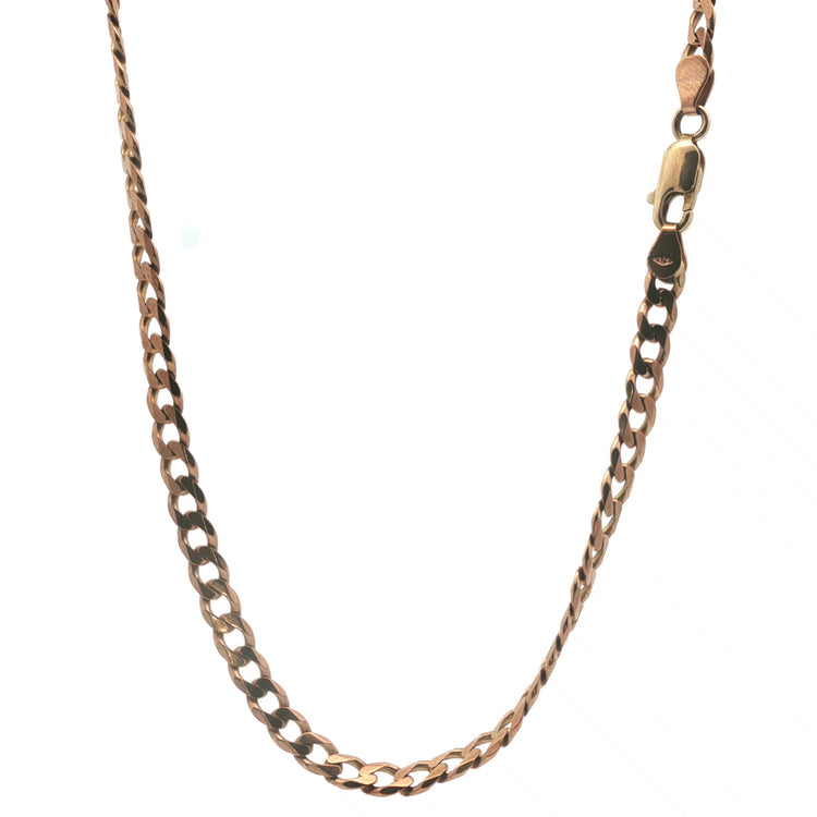 9ct - Pre Owned - Flat Curb Chain - 18" - ( 15.49g ) - Goldbank Jewellers