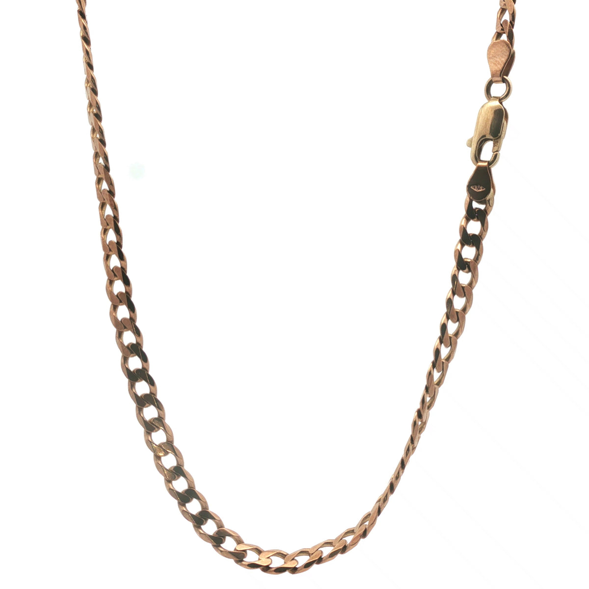 9ct - Pre Owned - Flat Curb Chain - 18" - ( 15.49g )