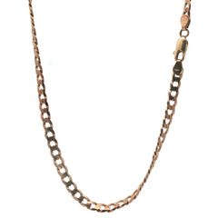 9ct - Pre Owned - Flat Curb Chain - 18" - ( 15.49g )