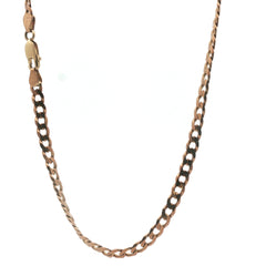 9ct - Pre Owned - Flat Curb Chain - 18" - ( 15.49g )