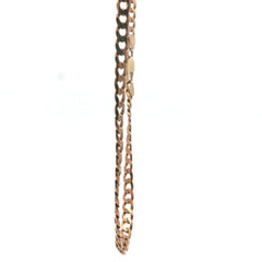 9ct - Pre Owned - Flat Curb Chain - 18" - ( 15.49g )