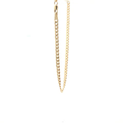 9ct - Pre Owned - Flat Curb Chain - 20" - ( 9.64g )