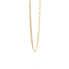 9ct - Pre Owned - Flat Curb Chain - 20" - ( 9.64g )