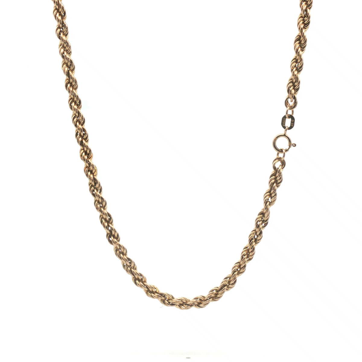 9ct - Pre owned - Rope chain - 24" - (8.7g) - Goldbank Jewellers