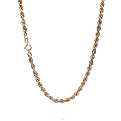 9ct - Pre owned - Rope chain - 24" - (8.7g) - Goldbank Jewellers