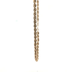 9ct - Pre owned - Rope chain - 24" - (8.7g) - Goldbank Jewellers
