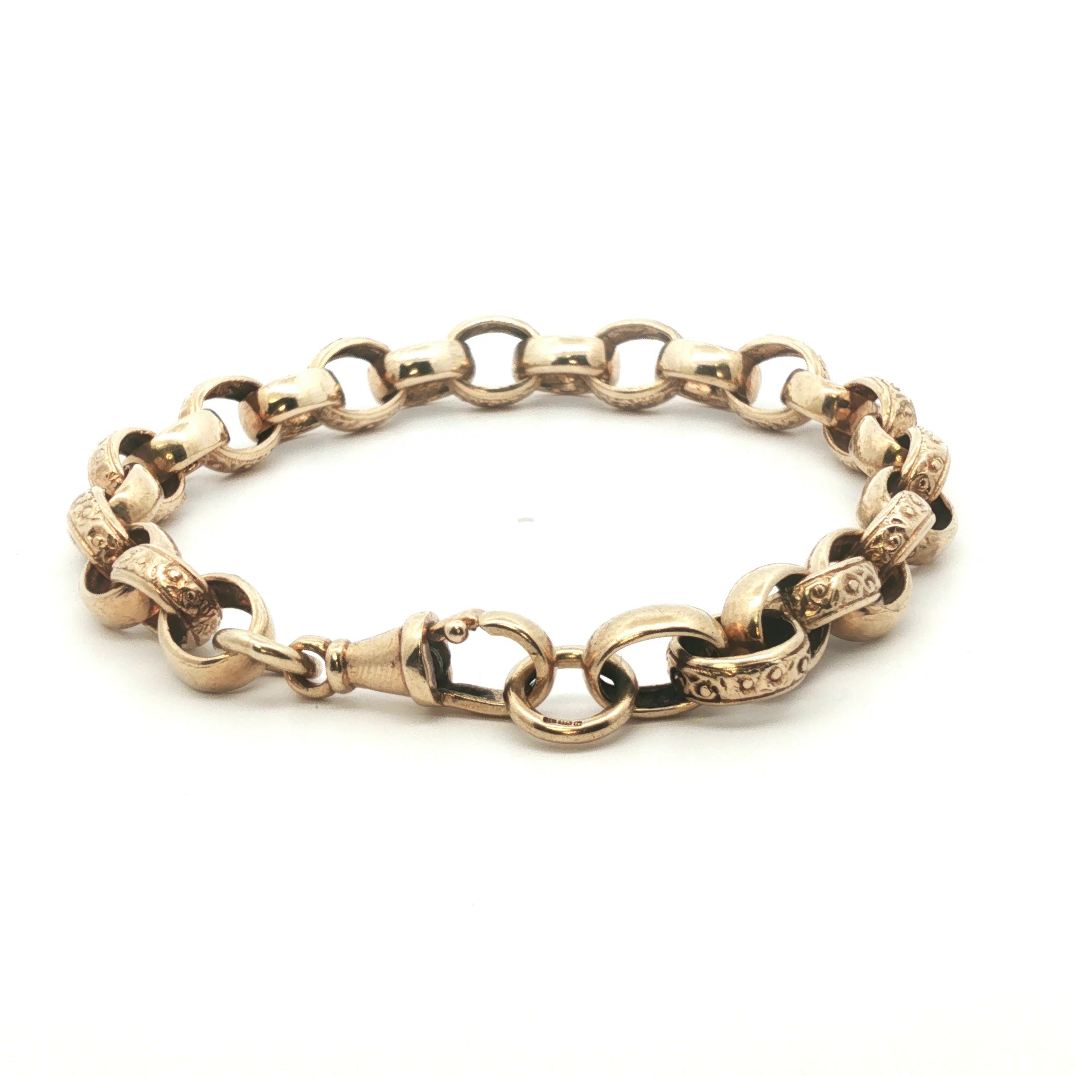 9ct - Pre Owned - Belcher Bracelet - 9" - (21g) - Goldbank Jewellers