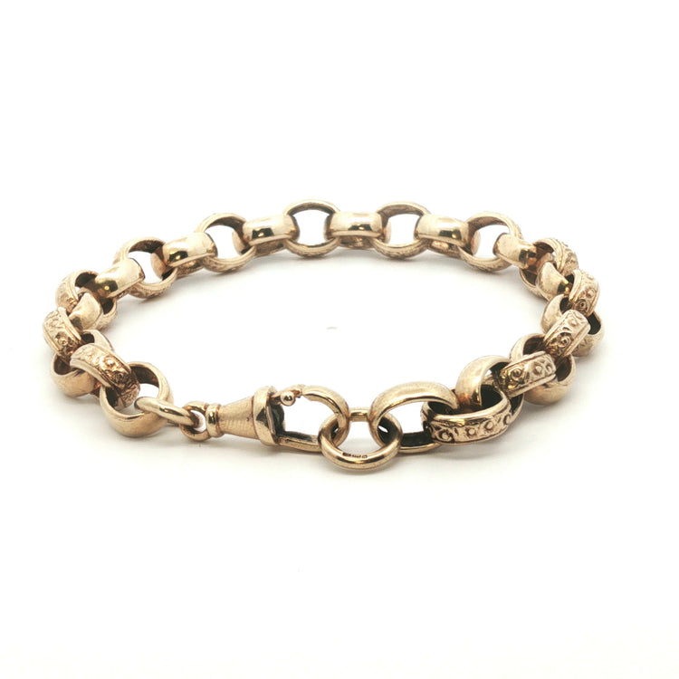 9ct - Pre Owned - Belcher Bracelet - 9" - (21g) - Goldbank Jewellers