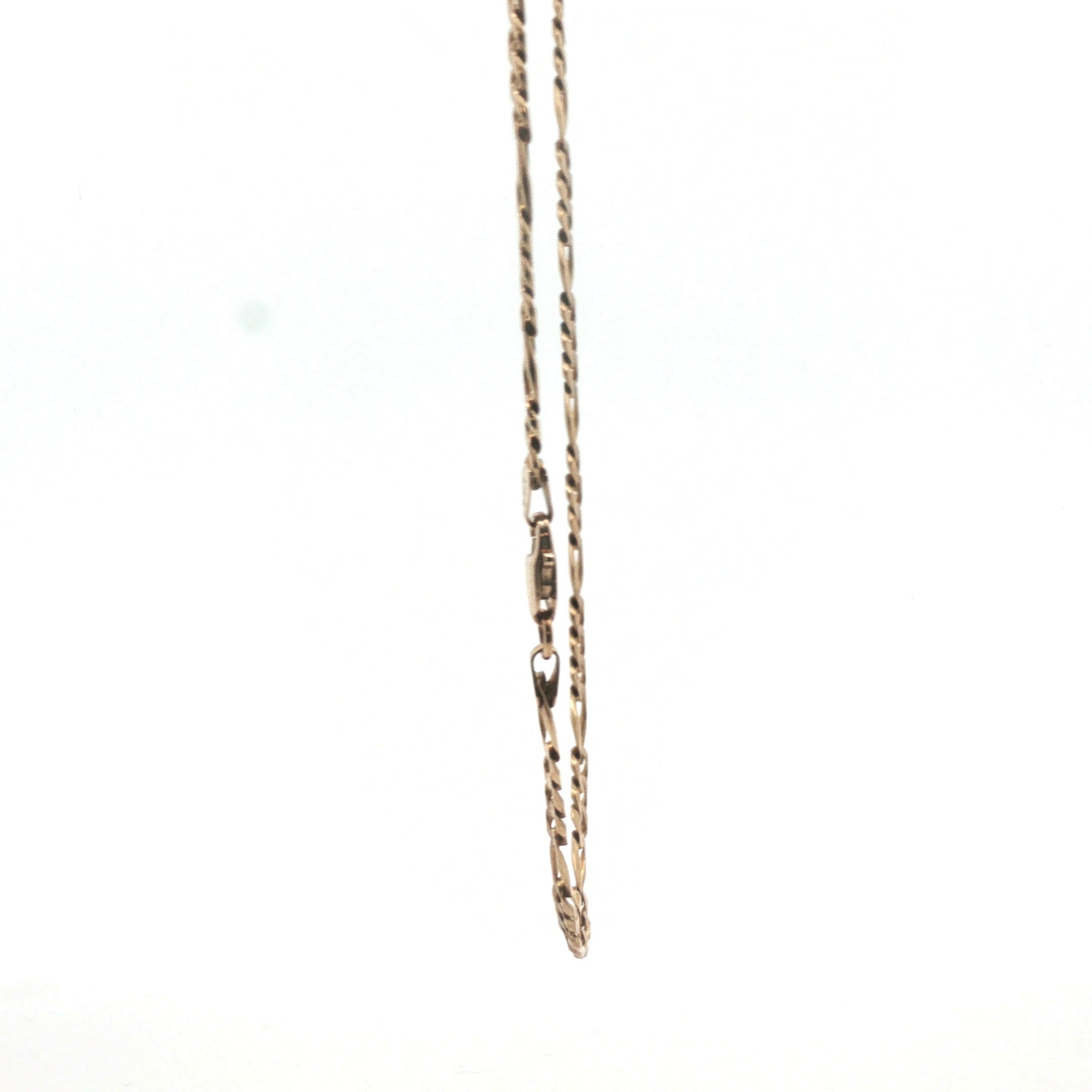 9ct - Pre owned - Figaro chain - 18.5" - (9.53g) - Goldbank Jewellers