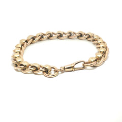 9ct - Pre owned - Roller ball bracelet - 8" -  (34.35g) - 8mm