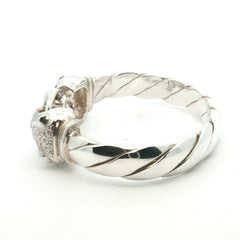 Silver 925 - New - Leopard head bangle - 8" - (100g) - 12mm